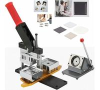 FKINGLRK Máquina para Hacer Insignias con imanes para el refrigerador, máquina para Hacer Pins con imanes para el refrigerador