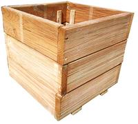 FKL DESIGN Home Deco Jardinera de Madera Jardinera de jardín Jardinera de Madera Jardinera de Madera Verde Impregnada Lista para Montar D23 (30 x 30 x 24 cm)