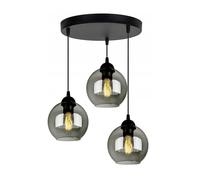 FKL DESIGN Home Deco Lámpara De Techo, Colgante Bola, Color: Negro, 830N100 (ER3)