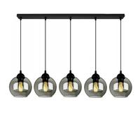 FKL DESIGN Home Deco Lámpara De Techo, Colgante Bola, Color: Negro, Gris, Blanco, 830N100 (BZ5)