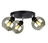 FKL DESIGN Home Deco Lámpara De Techo, Colgante Bola, Color: Negro, Gris, Blanco, 830N100 (EG3)