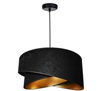 FKL DESIGN Home Deco Lámpara De Techo, Colgante Bola, Color: Negro, TAD31-S