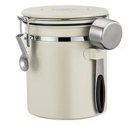 fkngcp Airtight Coffee Canister 50oz Stainless Steel Coffee Bean Storage with Date Trackers & Scoop Food Storage Container for Beans, Tea, Flour, Cereal, Sugar Container