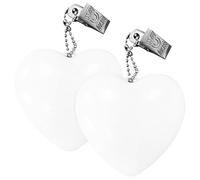 fkngcp Luz de Bolso de 2 Piezas con Sensor automático, luz de Bolso LED de ABS en Forma de corazón, Clip en lámpara de, Bolsa portátil para Mujeres Damas dones de Regalos