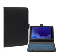 FKQLH Funda con teclado para Samsung Galaxy Tab Active4 Pro T636B /Active Pro T540 de 10,1 pulgadas con teclado de 7 colores magnético inalámbrico Bluetooth desmontable [alemán QWERTZ] funda