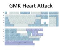 FKRTQIYN 173 Teclas GMK KeyCaps Clon Olivia Arctic Red Samurai 8008 Perfil Double Shick Capas(Heart Attack)