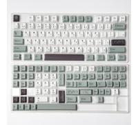 FKRTQIYN Capas de Teclas de Perfil PBT para teclados mecánicos de Interruptor MX Dye-Sub November Fog Gmk Clone Tapas de Teclas japonesas compatibles con Varios teclados mecánicos