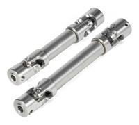 FKRTQIYN Eje de transmisión de articulación Universal de 2 Piezas compatibles con 1/18 RC Rock Crawler UTB18 Trail Ilimitado Eje de accionamiento de Acero de Servicio Pesado