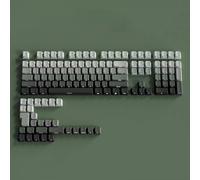 FKRTQIYN Gradiente púrpura PBT Double Shot Capas OEM Perfil Compatible con Tecillos mecánicos de Interruptor MX Conjunto de Tapa de Teclas de retroiluminación de Bricolaje(06)