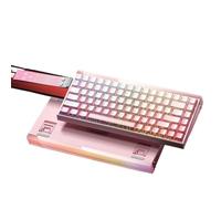 FKRTQIYN Hero 84He Switch Magnetic RGB Teclado de Juego mecánico Customed Ergonomic E-Sport Accesorios 8K Dispositivos(Pink Contour Line)