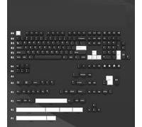 FKRTQIYN KBDIY GMK Apollo Retro KeyCap Set Double Shot PBT ISO 7U Compatible con teclados mecánicos 176 Piezas(GMK WOB)