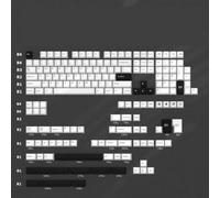 FKRTQIYN KBDIY GMK Apollo Retro KeyCap Set Double Shot PBT ISO 7U Compatible con teclados mecánicos 176 Piezas(GMK Bow)