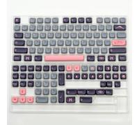 FKRTQIYN Kbdiy gmk Azul Samurai keycaps Coreano PBT Perfil KOA Personalizado Compatible con teclados mecánicos para Juegos Lindo 130 Establecido para interruptores MX DIY(NightSakura-EN)
