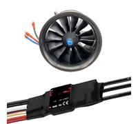 FKRTQIYN RC Jet Plane EDF 70 mm Aeronave Modelo eléctrico en Sentido antihorario con 6S 80A Control eléctrico Compatible con Varios Motores a reacción