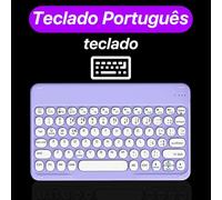 FKRTQIYN Teclado y Mouse inalámbrico para un diseño de Teclas de Silencio multilingüe Compatible(Portuguese 1)