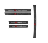 FKSWJZXD 5 Pcs Parachoques Trasero Tira Protectora para Citroen C4 Picasso 2009-2018, Fibra Carbono automotriz Anti-Kick Anti-Scratch Pedal