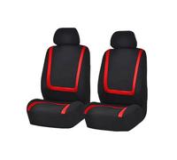 FKSWJZXD Fundas de Asientos de Cuero para Alfa Romeo Giulietta 1.4 2010-2025, Fundas para Asientos Delanteros y Traseros, 5 Piezas,Red