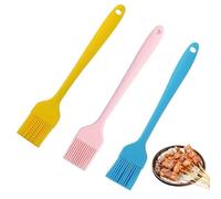 FKWKUW 3 Pinceles para Pastelería, Cepillo De Aceite, Resistente Al Calor, Silicona con Cerdas Suaves, Cepillo para Barbacoa, Brocha para Marinada, Gran En Hornear para Esparcir Mantequilla, Salsa De