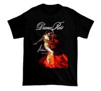 FKXCNHAA Diana Ross Short Sleeve Cotton Tshirt Unisex All Size BlackXXL