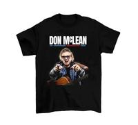 FKXCNHAA Don Mclean 50th Anniversary American Pie Tour All Size ShirtBlackL