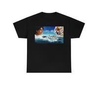 FKXCNHAA Life of Pi Movie Shirt Adventure Drama Film T Shirt All SizesBlackXXL