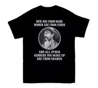FKXCNHAA Men Are from Mars Women Are from Venus Unisex Cotton T-ShirtBlackM