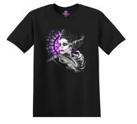 FKXCNHAA The Bride of Frankenstein Horror T-Shirt BlackM