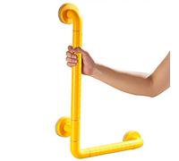 FKXSXAZ Barras de Seguridad Curvas Antideslizantes para Ducha, Ideales para Personas Mayores, discapacitadas, Embarazadas y niños. Barras de Apoyo Resistentes para baño, Color Blanco y ama