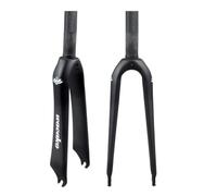 FKXSXAZ Horquilla BMX de Fibra de Carbono Freno en C, rígida, para Bicicleta Plegable de 14/16/18/20/22 Pulgadas, Tubo de dirección Recto de 28,6 mm, Horquillas sin Rosca, QR 9