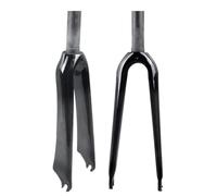 FKXSXAZ Horquilla BMX de Fibra de Carbono Freno en C, rígida, para Bicicleta Plegable de 14/16/18/20/22 Pulgadas, Tubo de dirección Recto de 28,6 mm, Horquillas sin Rosca, QR 9