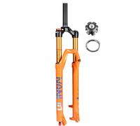 FKXSXAZ Horquilla de suspensión MTB para Bicicleta de montaña de 26, 27.5 y 29 Pulgadas con Ajuste de Rebote, Horquilla Delantera de 28.6 Pulgadas, Recorrido Recto de 140 mm, liberación rá