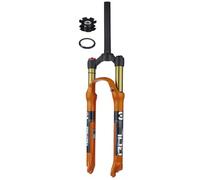 FKXSXAZ Horquilla Delantera MTB de Tubo Recto de 1-1/8'' para Bicicletas de montaña de 26/27.5/29 Pulgadas, Horquilla de suspensión Ultraligera, Recorrido de 120 mm, QR, 9 * 100 mm, contro