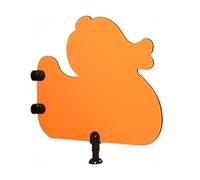 FKXSXAZ Mampara de baño para urinario Infantil, Tablero divisorio público, mampara de protección deflectora montada en el Suelo, para área de Servicio (Color: Naranja, tamaño)