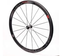 FKXSXAZ Rueda Delantera para Bicicleta 700C, llanta Doble de 40 mm, Juego de Ruedas para Bicicleta de Carretera, buje de Fibra de Carbono, Freno C/V, rodamientos sellados, neumáticos 23C,