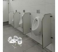 FKXSXAZ Separador de urinarios para Hombres de 90 x 40 cm - Ideal para hoteles, escuelas, centros comerciales y centros de Salud pública - Diseño Que Ahorra Espacio, higiene y privacidad