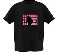 FkYstrix LED Activated Music T-Shirt Sound Luminous Equalizer for Adults and Kids Novelty Clothing Party DJ Music Show Wear