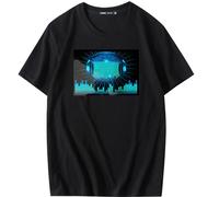 FkYstrix LED Activated Music T-Shirt Sound Luminous Equalizer for Adults and Kids Novelty Clothing Party DJ Music Show Wear