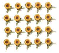 FkYstrix Sunflower Hair Clips Hair Pins Summer Accessories Beach Vacation for Women Girls Kids Decoration for Car Pendant Clothing, 20Pcs