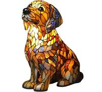 FkYstrix USB 3D Cute Pet Table Lamps Home Room Decor Gifts New Dog Cat Series Bedside Lamps Resin Tabletop Night Light, Golden Retriever