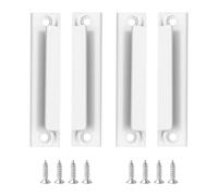 FL HUA 4 tiradores de puerta de balcón para exteriores, de aluminio, con tornillos, mosquitera, para puertas correderas, ventanas y armarios