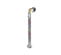 FL Meiflex Manguera De Acero MS-Ans. S/H/K 3/4" IG x 3/4" Codo, 500 mm