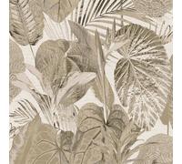 FL61156 - Papel Tapiz Beige Galerie Con Hojas De Árbol Flourish