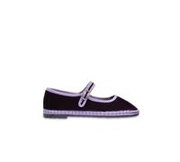 Flabelus Mary Jane Linton Bailarina Mujer, Berenjena 39