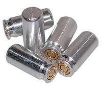 Flachberg 9mm P.a.k Pufferpatrone Pufferpatronen (5 Stück) 9 Mm Pak Cartucho de búfer, Adultos Unisex, Plata
