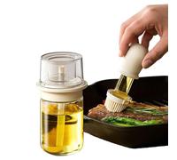 Flacon Distributeur D'huile - 2,83x8,66 Pouces Distributeur Bouteille D'huile D'olive, Bouteille Avec Pinceau À Badigeonner En Silicone, Verseur Huile D'olive Carré | Pour Cuisine Maison Friteuse Barb