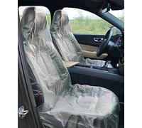 Flaconi 100PCS Fundas de Plástico Desechables para Asientos de Coche,Protector Asiento Coche,Funda de Asiento de Plastic,Funda Asiento Coche,Adecuado para Coche,Furgoneta,Camión,SUV