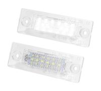 Flaconi 2PCS LED Luz de Matrícula para Coche,LED Luz de la Placa del Auto,12v 6500K Luces de Placa del Auto,Para Reparación y Reemplazo de luces de Iluminación de la Placa de Automóvil (V/W Blanco A)