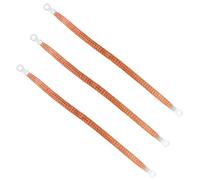 Flaconi 3PCS 0.66” Cinta de Tierra para MotorCable de Puesta a Tierra Trenzado de Cobre,Correas de Tierra para Motor,Copper Ground Strap,Pueden Utilizar en Todo Tipo de Vehículos(29cm)