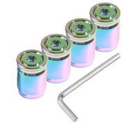 Flaconi Tapones Valvula Coche,Tapones Ruedas Coche,Tapa de Válvula de Neumático de Coche,Tapa de Válvula de Coche,Tapones Neumaticos Coche, Adecuado para Coches,Motos,Todoterrenos,Bicicletas