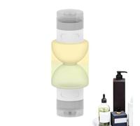 Flacons De Voyage - Ensemble PP Bouteilles Réutilisables, Plastique Transparent Sécurisé, Bouchons Étanches Avec Étiquettes | Accessoires De Toilette Pour Avion, Vacances, Sport, Salle De Bain, Camp